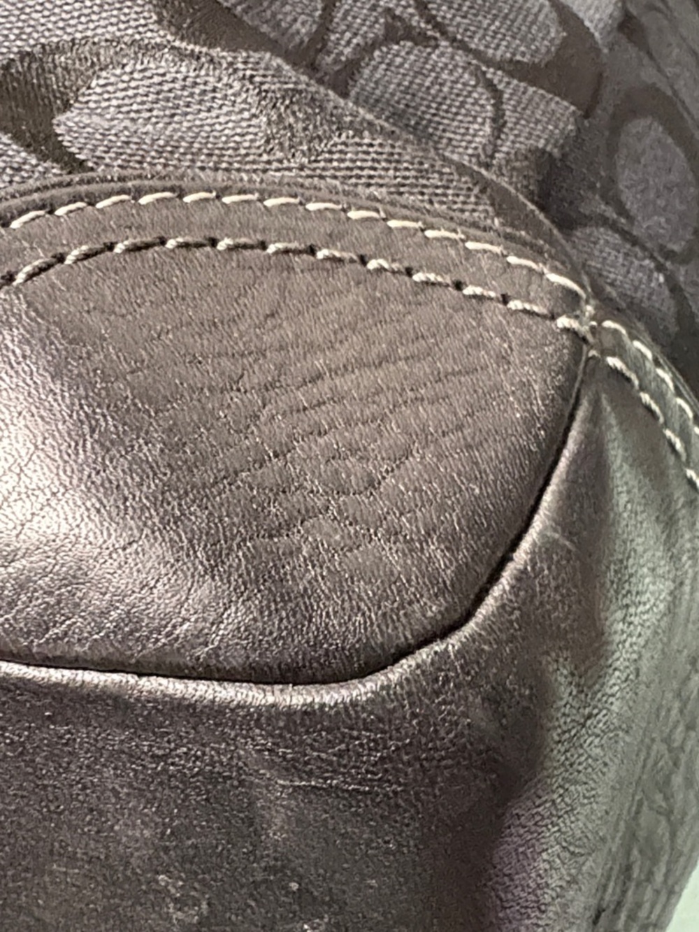 Coach Gallery Tote in Signature Canvas Brown Black Gold F79609 EUC - Picture 11 of 15